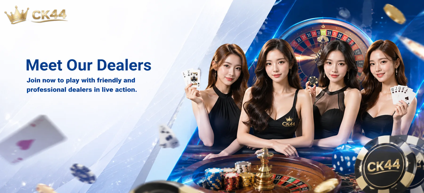 Live Casino dealers on CK44 Live