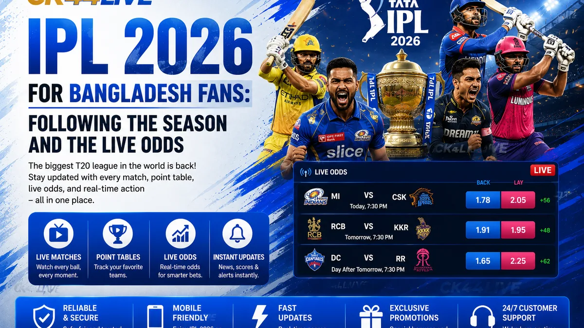 IPL 2026 live cricket and live odds on a mobile screen for Bangladesh fans